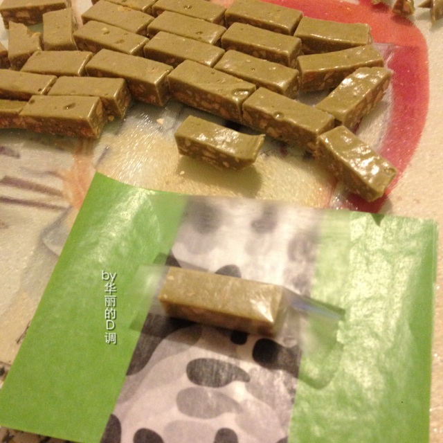 抹茶腰果牛轧糖的做法图解10