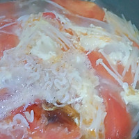 #一学就会快手菜#番茄金针菇汤的做法图解11