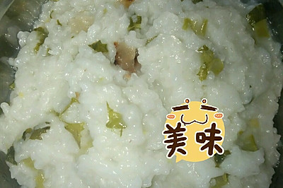 腊肉青菜粥