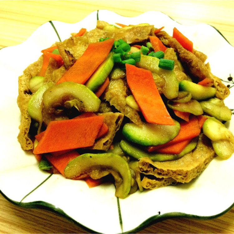 低脂餐西葫芦炒豆干的做法