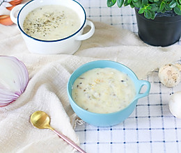 无奶油简易蘑菇汤的做法