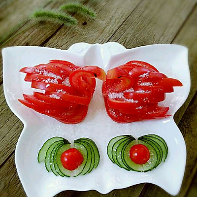 果蔬拼盘#之西红柿情侣天鹅