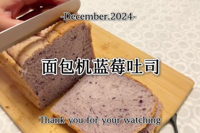 面包机蓝莓吐司