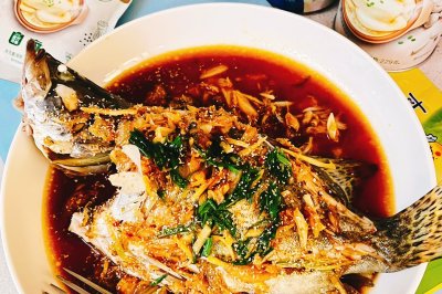 夏日鲜汁大蒜粉桂鱼