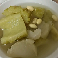 苦瓜咸菜黄豆汤的做法图解4