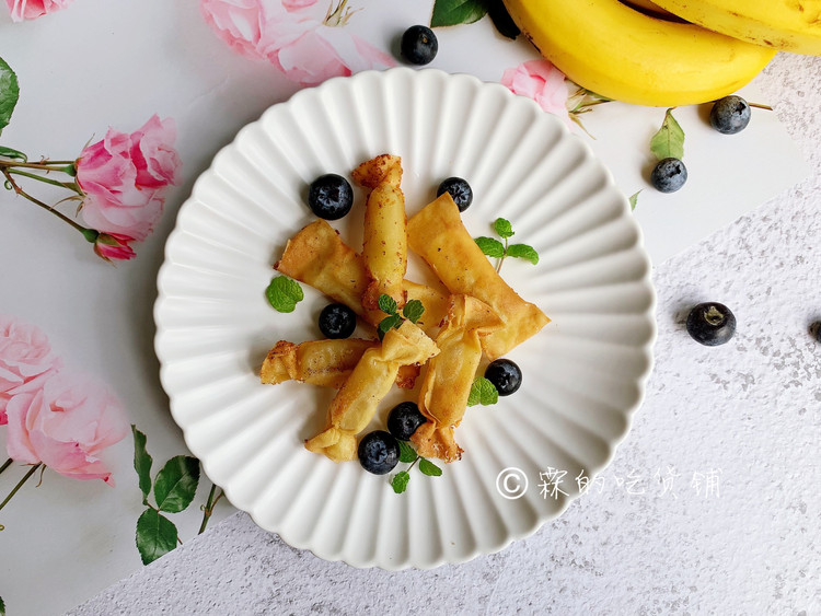 芝士香蕉糖果饺的做法