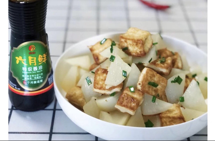 萝卜烧豆腐的做法