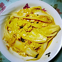 蛋黄娃娃菜的做法图解4