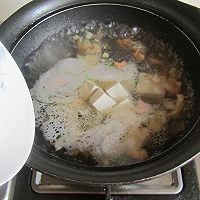 豆腐豆苗肉片汤#舌尖上的春宴#的做法图解6