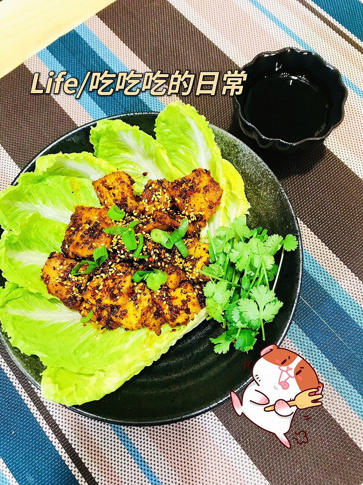 鸡肉腌腌，做成烤肉的味道的做法