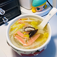 10分钟娃娃菜粉丝汤的做法图解6
