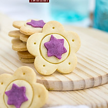 花朵紫薯小甜饼#长帝烘焙节华北赛区#