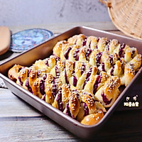 松软香甜的奶香紫薯面包卷㊙️紫薯软面包（内附紫薯馅做法）的做法图解19