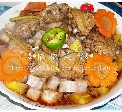 蕃薯芋头蒸鸡翅