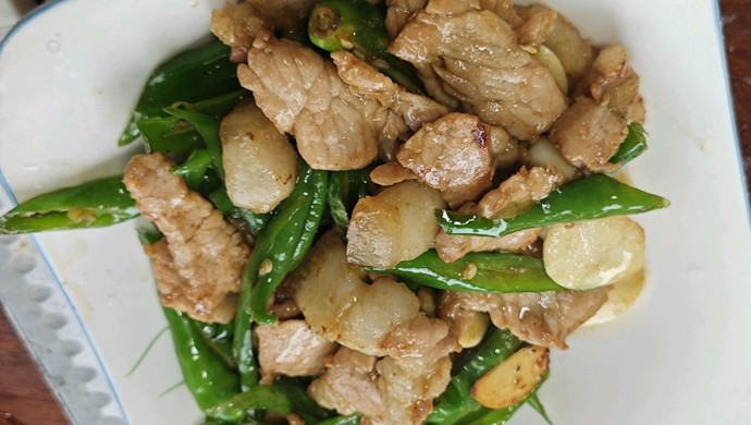 青椒炒肉3分钟完成