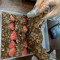 巧克力草莓雪花酥—口感丝滑酥脆，好吃到爆！的做法图解10
