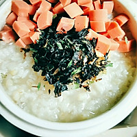 宿舍电煮锅食谱~紫菜火腿粥的做法图解5