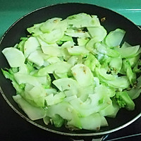 娃娃菜头炒肉的做法图解13