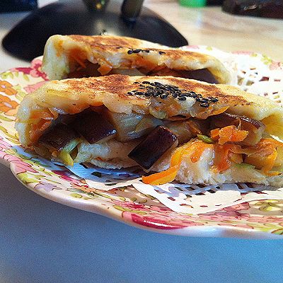 茄子胡萝卜饼