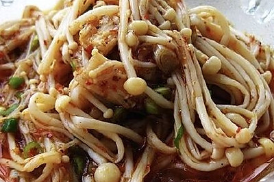 凉拌金针菇