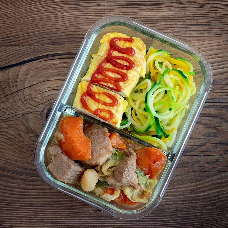 蔬菜炖肉便当的做法