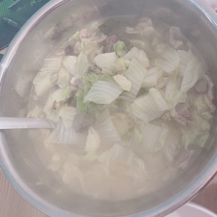大白菜羊肉粉丝汤的做法