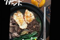1-2人份简餐：肥牛青菜鸡蛋面的做法