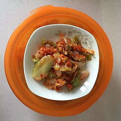 爽口大头菜。（包菜）
