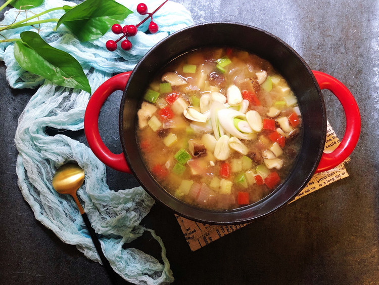 年夜饭的一碗汤-韩式蔬菜汤的做法