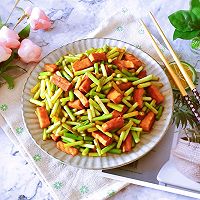#少盐饮食 轻松生活#豆干炒蒜苔的做法图解11