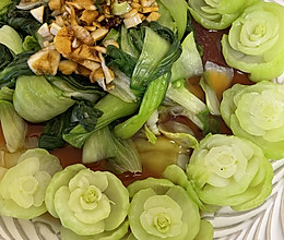 花开富贵（绿牡丹）蒜蓉糖菜的做法