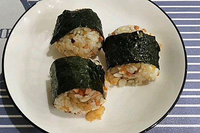 蔬菜虾仁饭团