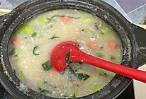 青菜肉丝粥的做法