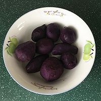 #南北面点大不同#紫薯双色馒头的做法图解2