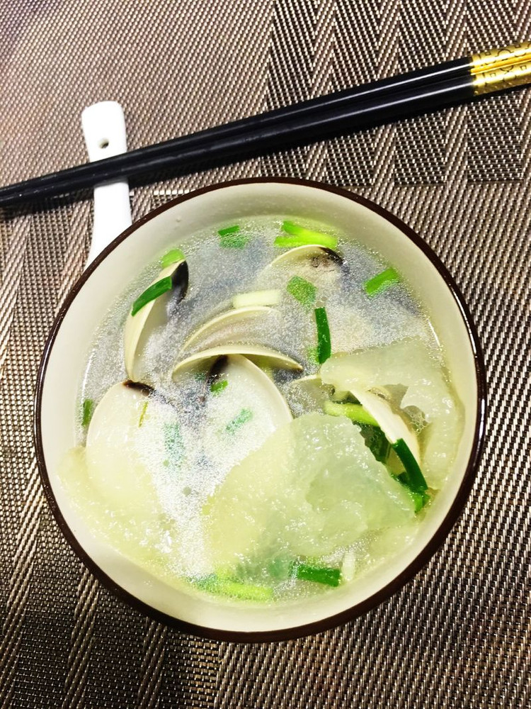 海螺冬瓜海白汤的做法