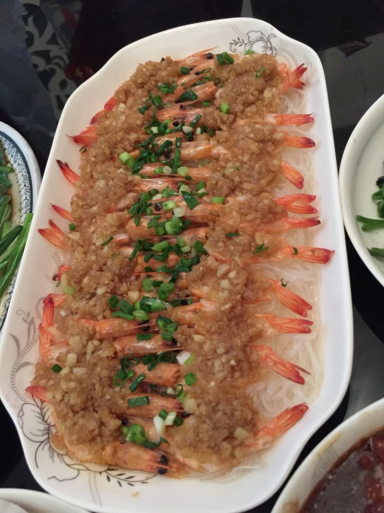 开背蒜蓉蒸虾的做法