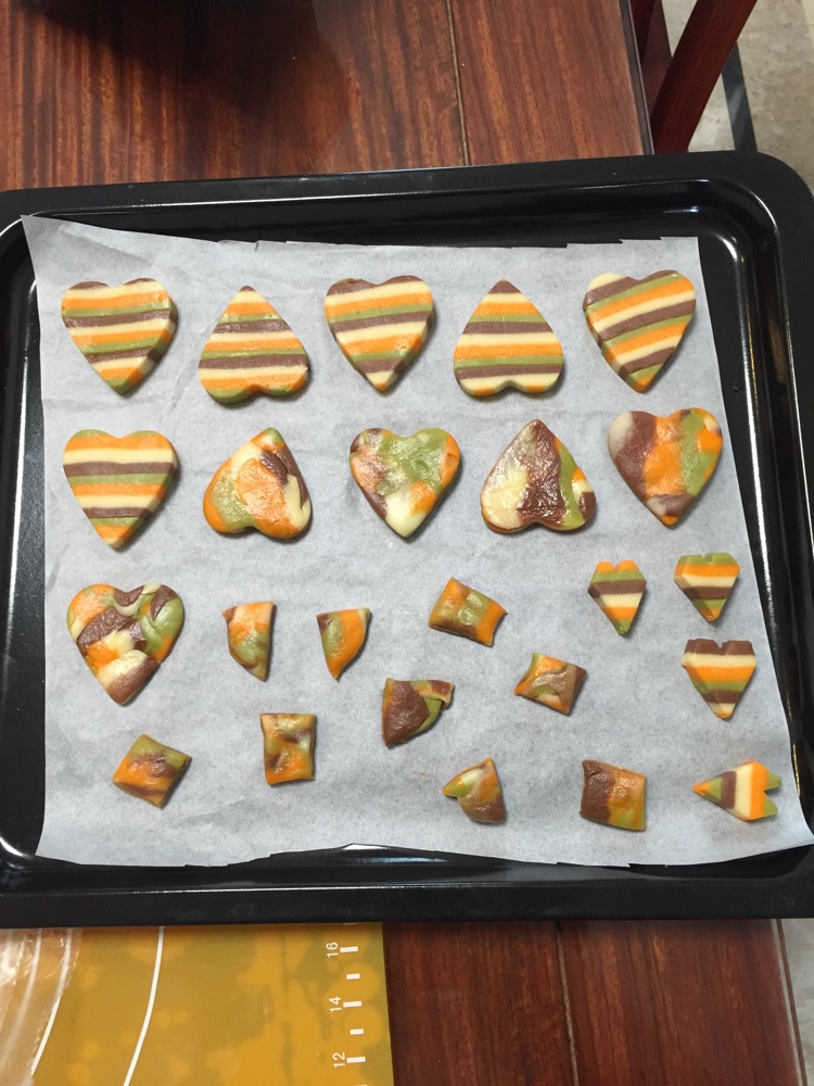 心形彩色饼干??的做法图解13