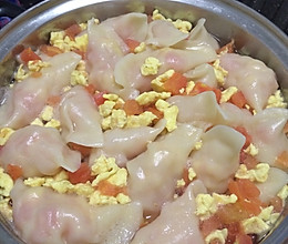 番茄鸡蛋水饺的做法