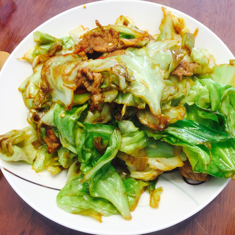 火爆包菜的做法