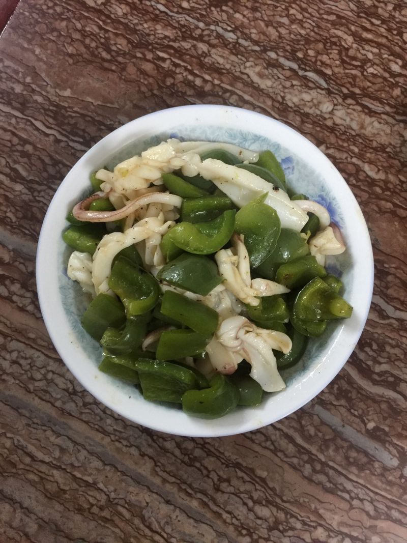 青椒炒鱿鱼