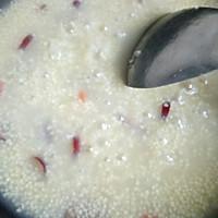一人食:小米粥+凉拌木耳菜心丝的做法图解4