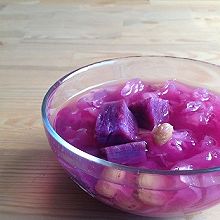 美容养颜的紫薯银耳羹--身边食材