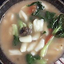西红柿牛肉烩麻食