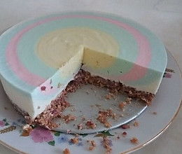 酸奶彩虹慕斯蛋糕的做法