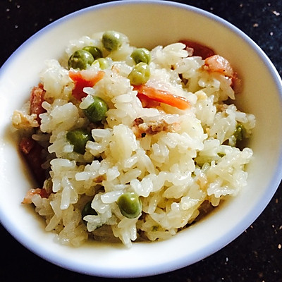 电饭煲豌豆糯米饭