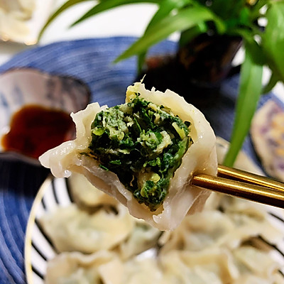 春日必吃～汁多鲜美的野生荠菜饺子～