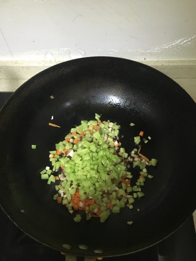 鲜虾蔬菜丸子饭团的做法图解4