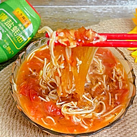 #李锦记X豆果 夏日轻食美味榜#番茄粉丝汤的做法图解8