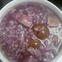 冰糖紫薯桂圆粥的做法图解6