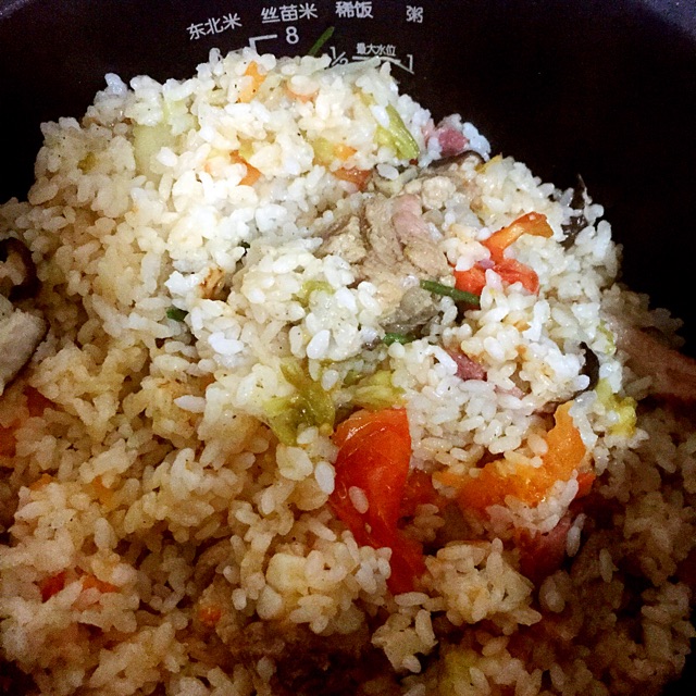 整个西红柿焖饭（土豆排骨版）的做法图解3